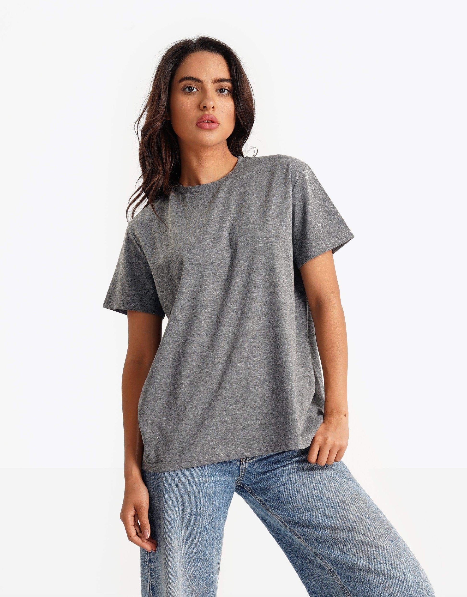 Round Neck Long T-shirt - Carina - ÙƒØ§Ø±ÙŠÙ†Ø§