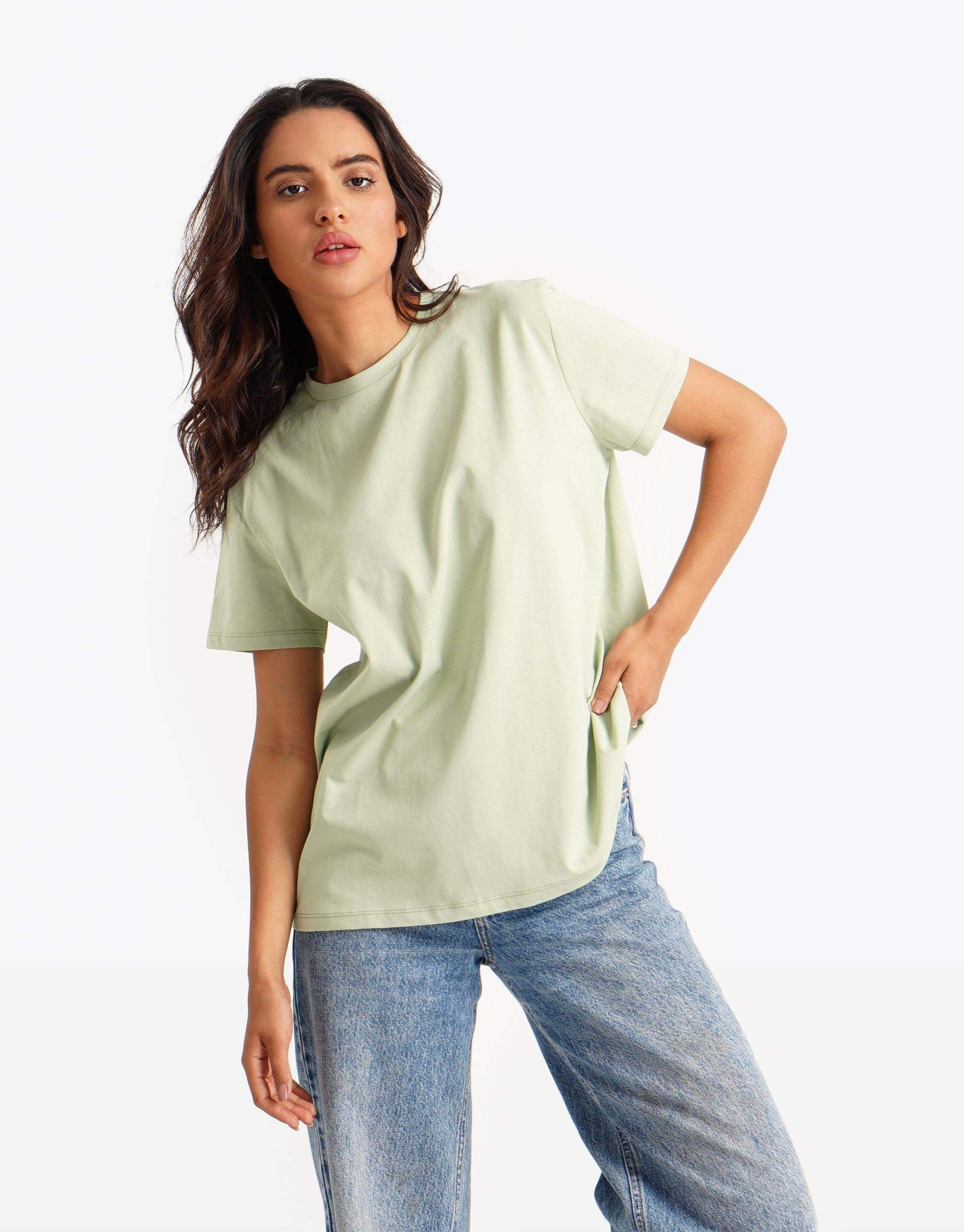 Round Neck Long T-shirt - Carina - ÙƒØ§Ø±ÙŠÙ†Ø§