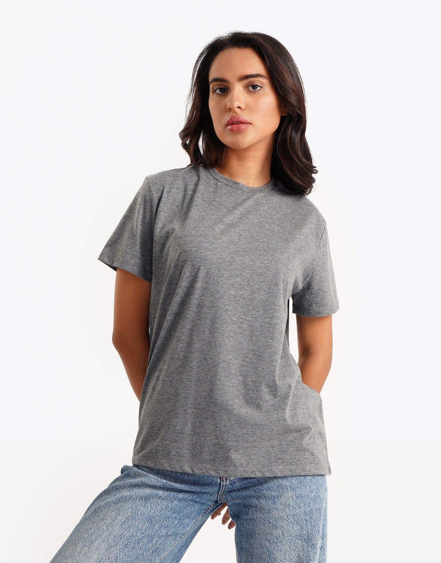 Round Neck Long T-shirt - Carina - ÙƒØ§Ø±ÙŠÙ†Ø§