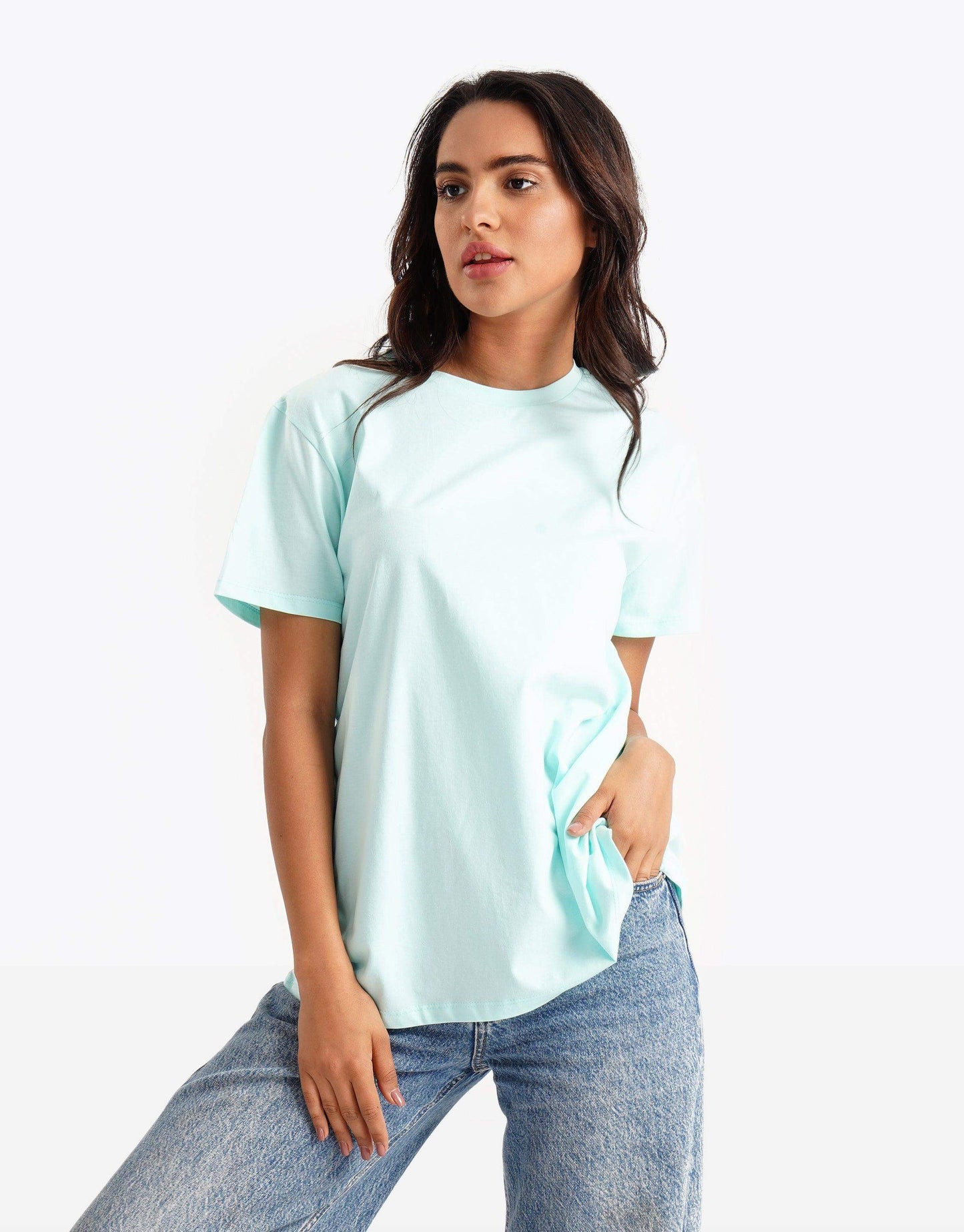 Round Neck Long T-shirt - Carina - ÙƒØ§Ø±ÙŠÙ†Ø§