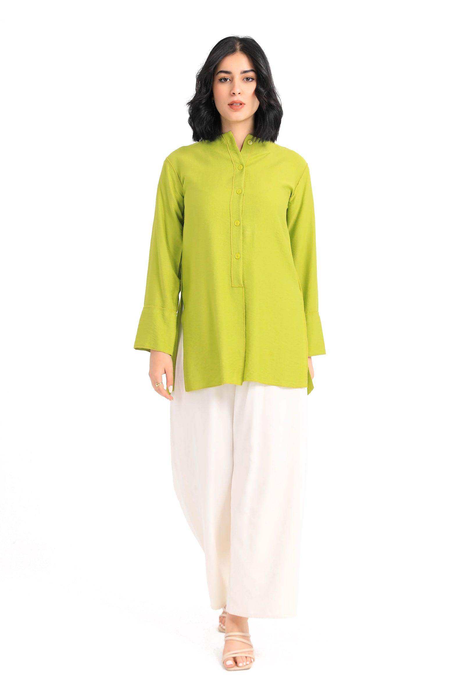 Round Neck Plain Shirt - Carina - ÙƒØ§Ø±ÙŠÙ†Ø§