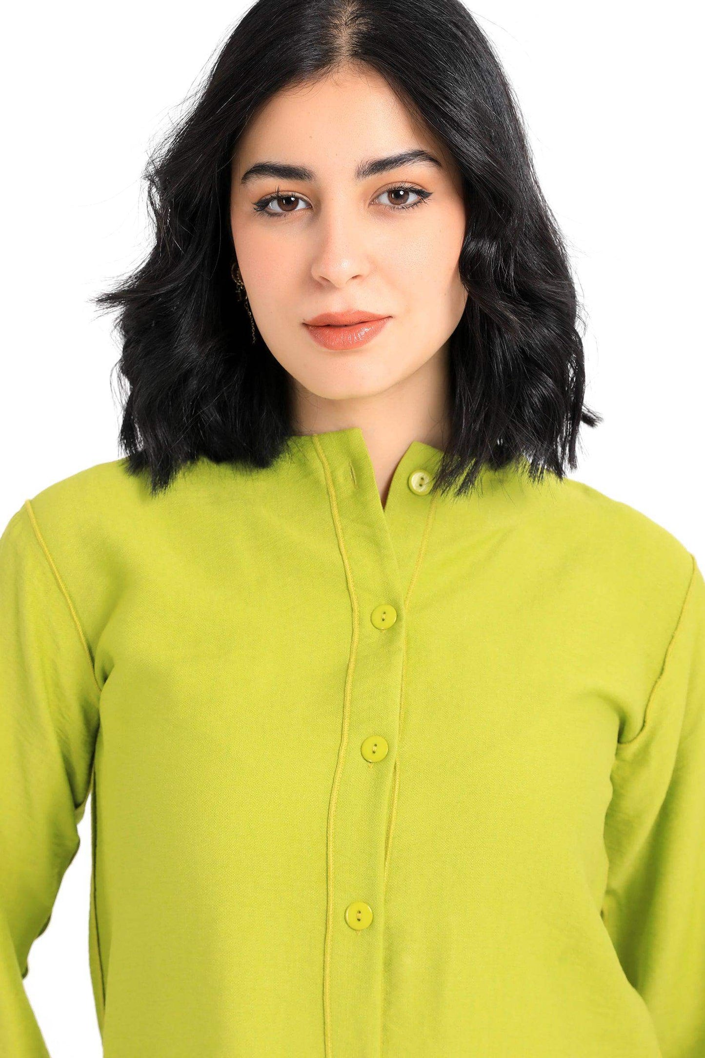 Round Neck Plain Shirt - Carina - ÙƒØ§Ø±ÙŠÙ†Ø§