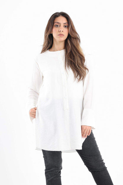 Round Neck Plain Shirt - Carina - ÙƒØ§Ø±ÙŠÙ†Ø§