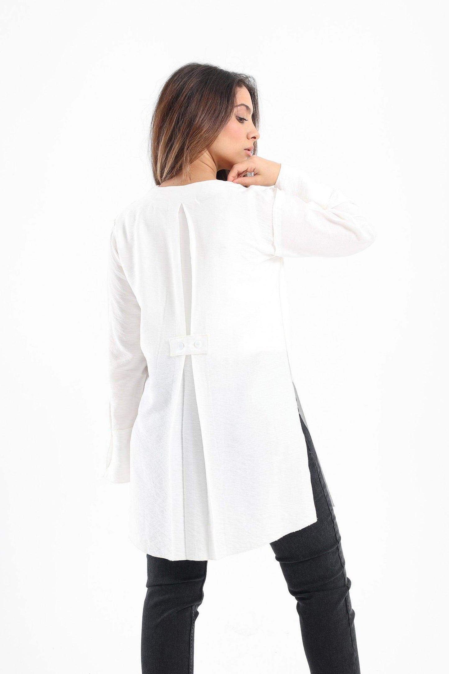 Round Neck Plain Shirt - Carina - ÙƒØ§Ø±ÙŠÙ†Ø§