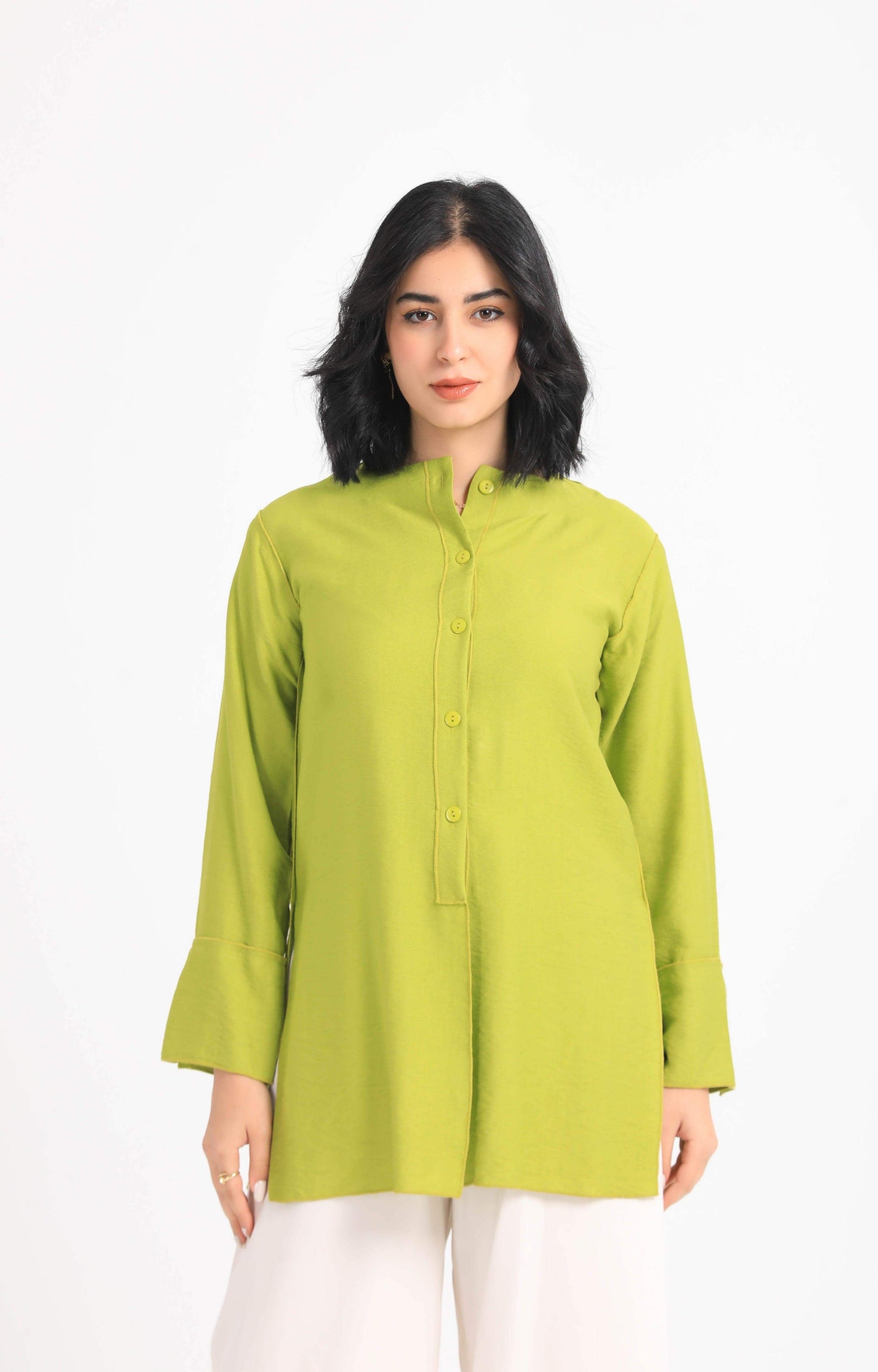 Round Neck Plain Shirt - Carina - ÙƒØ§Ø±ÙŠÙ†Ø§