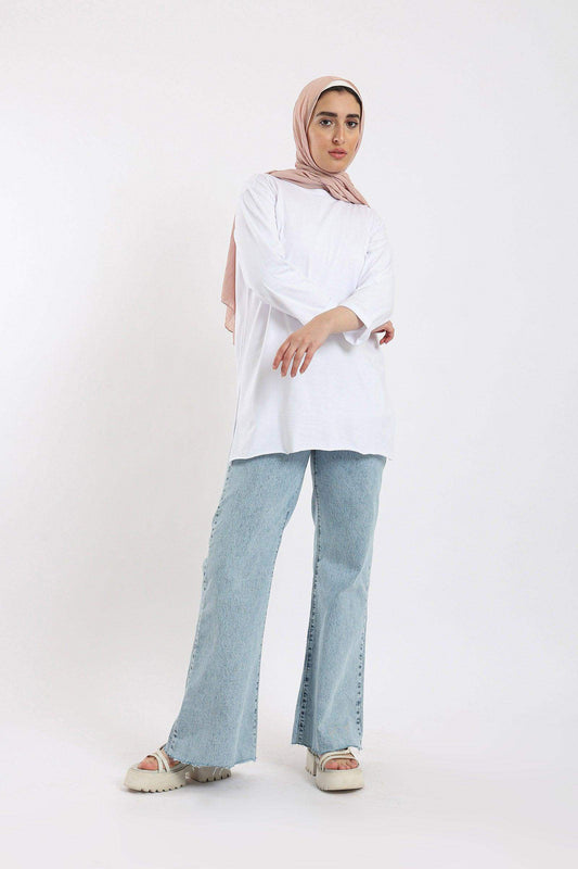 Round Neck Plain T-Shirt - Carina - ÙƒØ§Ø±ÙŠÙ†Ø§