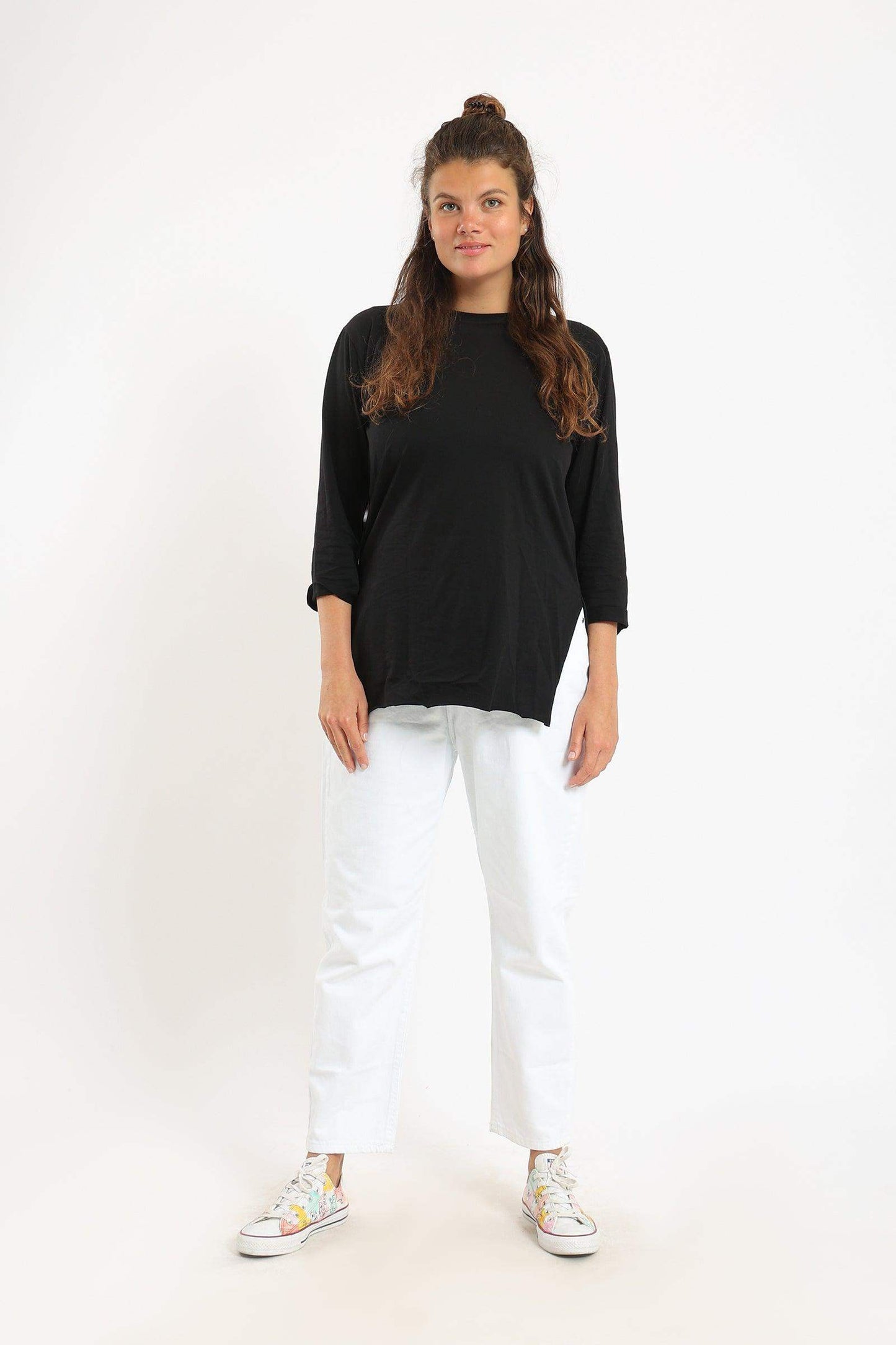 Round Neck Plain T-Shirt - Carina - ÙƒØ§Ø±ÙŠÙ†Ø§