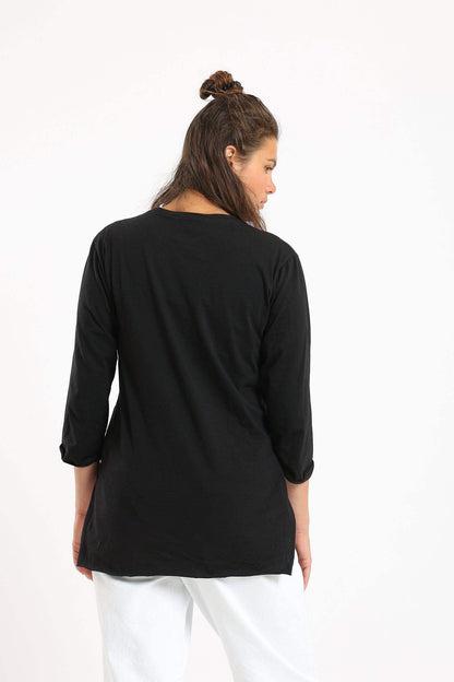 Round Neck Plain T-Shirt - Carina - ÙƒØ§Ø±ÙŠÙ†Ø§