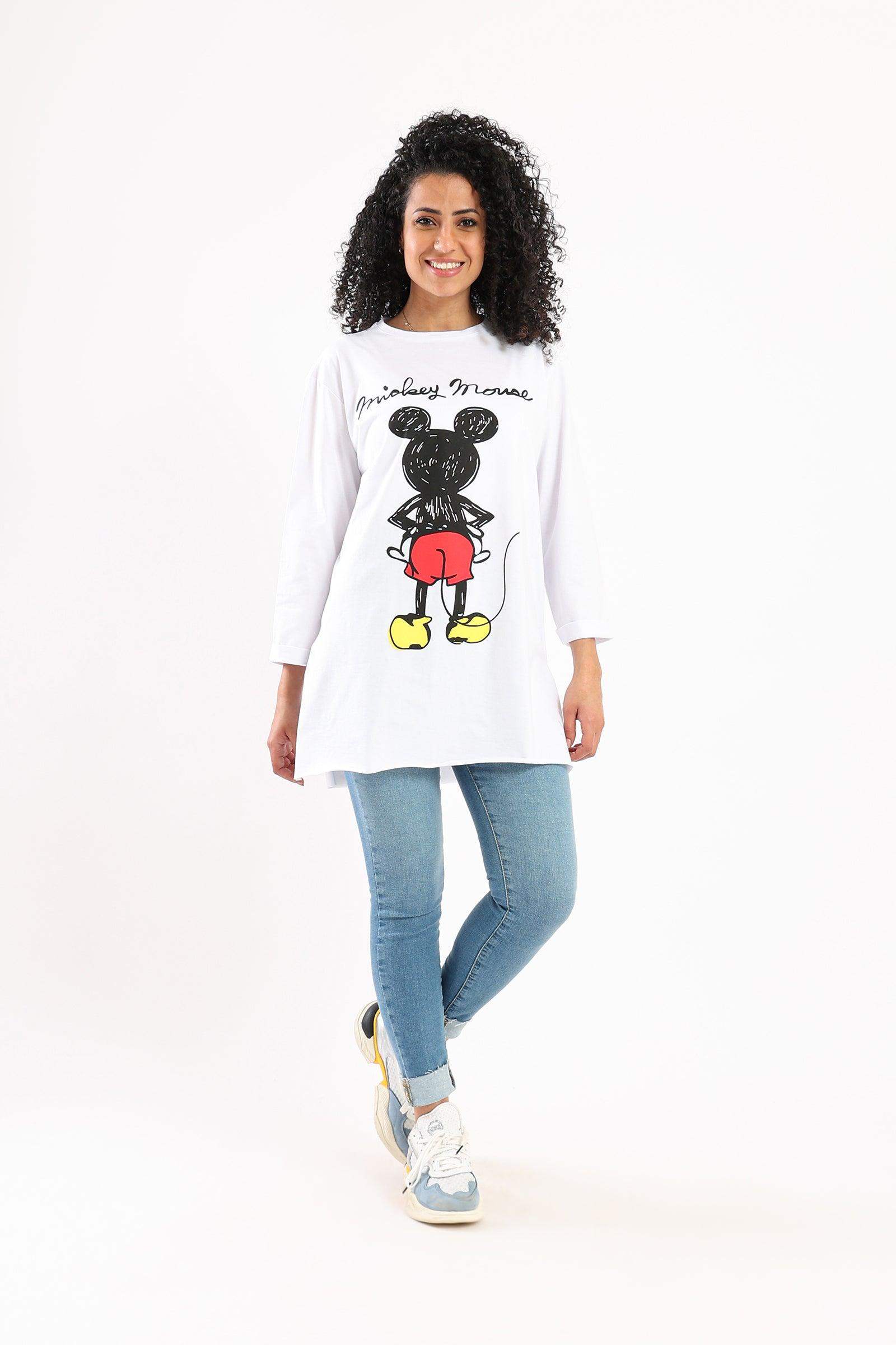 Round Neck Printed T-Shirt - Carina - ÙƒØ§Ø±ÙŠÙ†Ø§