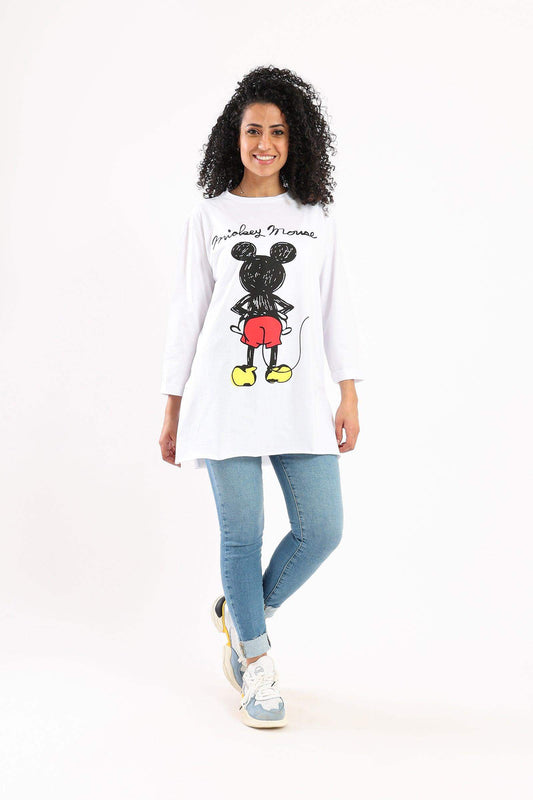 Round Neck Printed T-Shirt - Carina - ÙƒØ§Ø±ÙŠÙ†Ø§