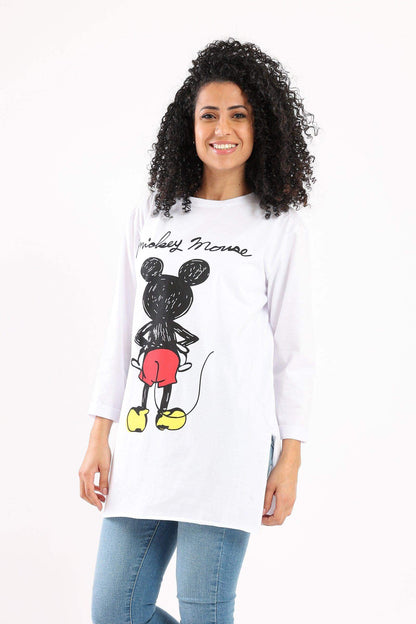 Round Neck Printed T-Shirt - Carina - ÙƒØ§Ø±ÙŠÙ†Ø§