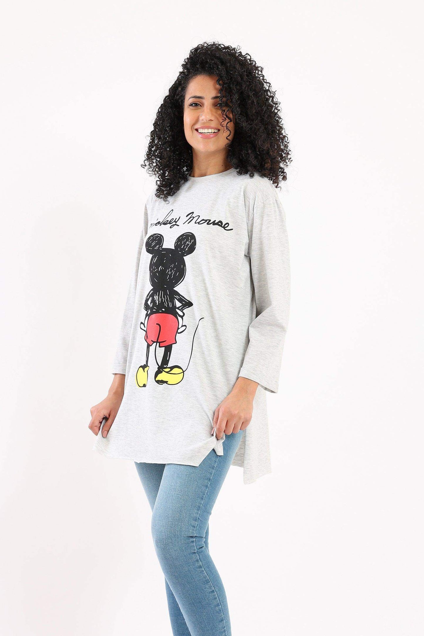 Round Neck Printed T-Shirt - Carina - ÙƒØ§Ø±ÙŠÙ†Ø§