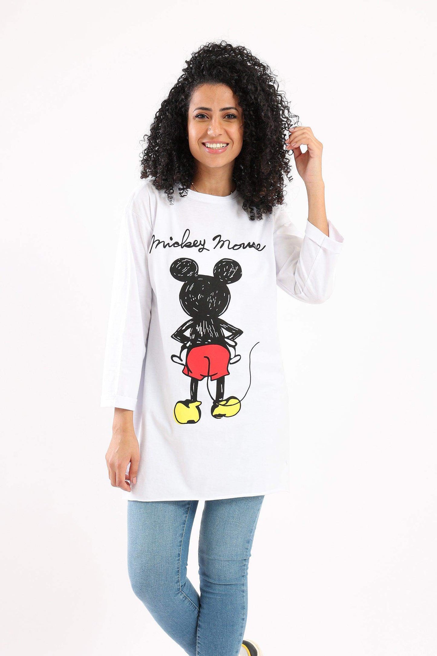 Round Neck Printed T-Shirt - Carina - ÙƒØ§Ø±ÙŠÙ†Ø§