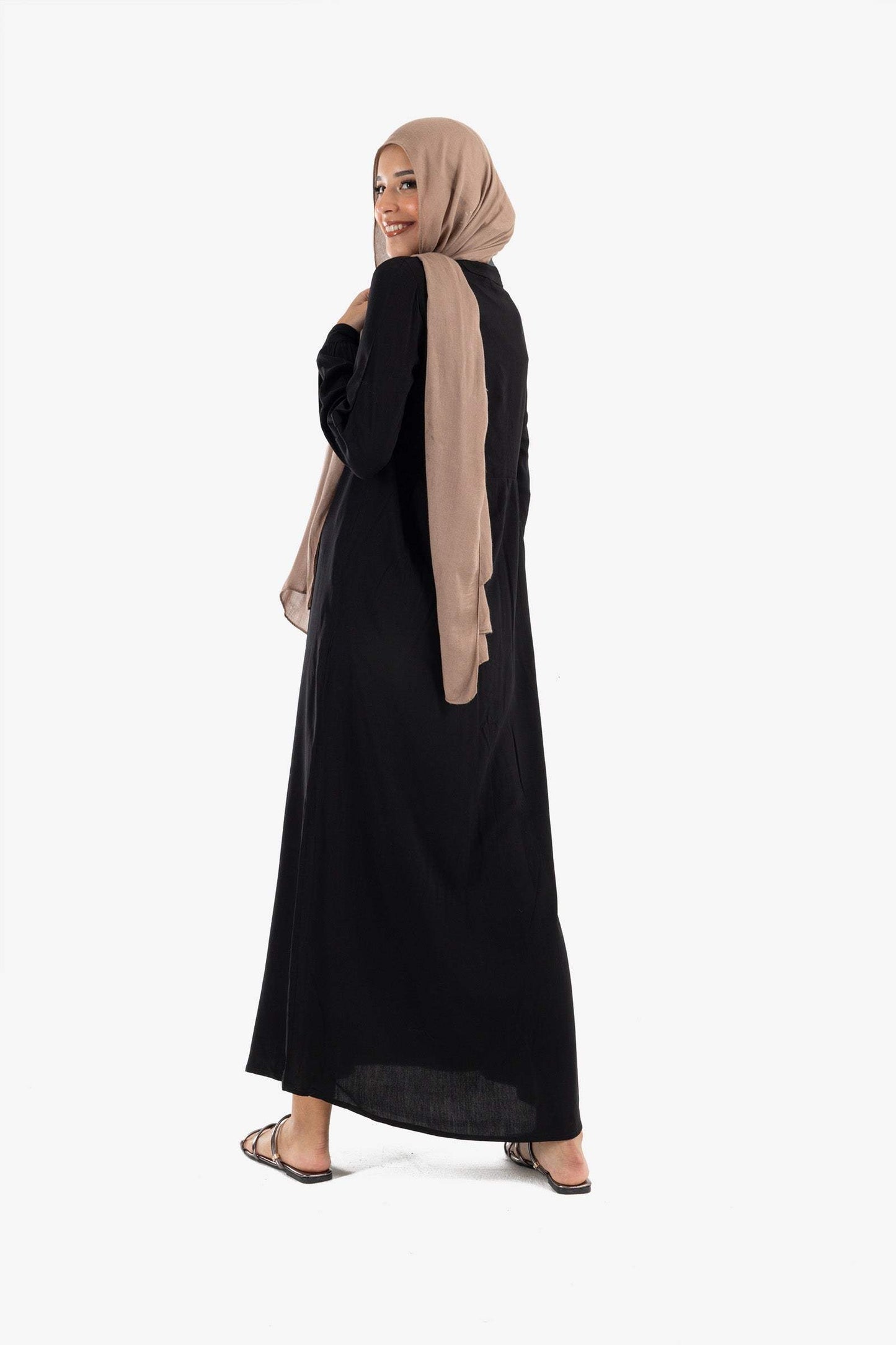 Round Neck Shirt Dress - Carina - ÙƒØ§Ø±ÙŠÙ†Ø§