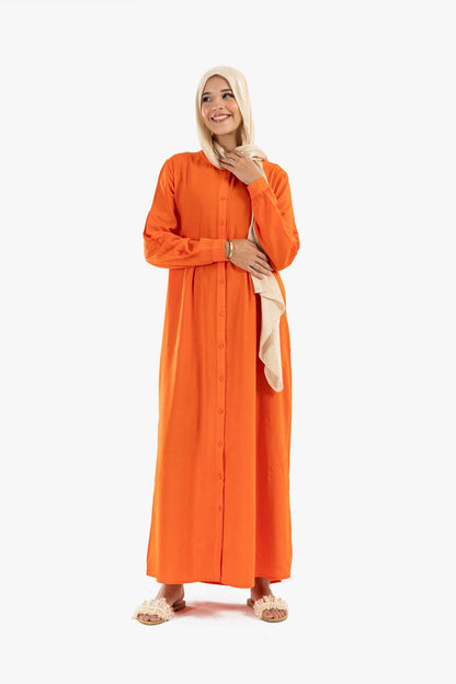 Round Neck Shirt Dress - Carina - ÙƒØ§Ø±ÙŠÙ†Ø§