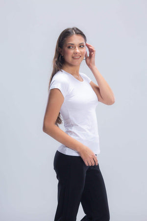 Round Neck Solid Top - Carina - ÙƒØ§Ø±ÙŠÙ†Ø§