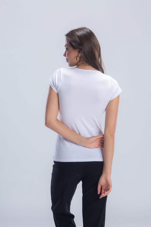 Round Neck Solid Top - Carina - ÙƒØ§Ø±ÙŠÙ†Ø§