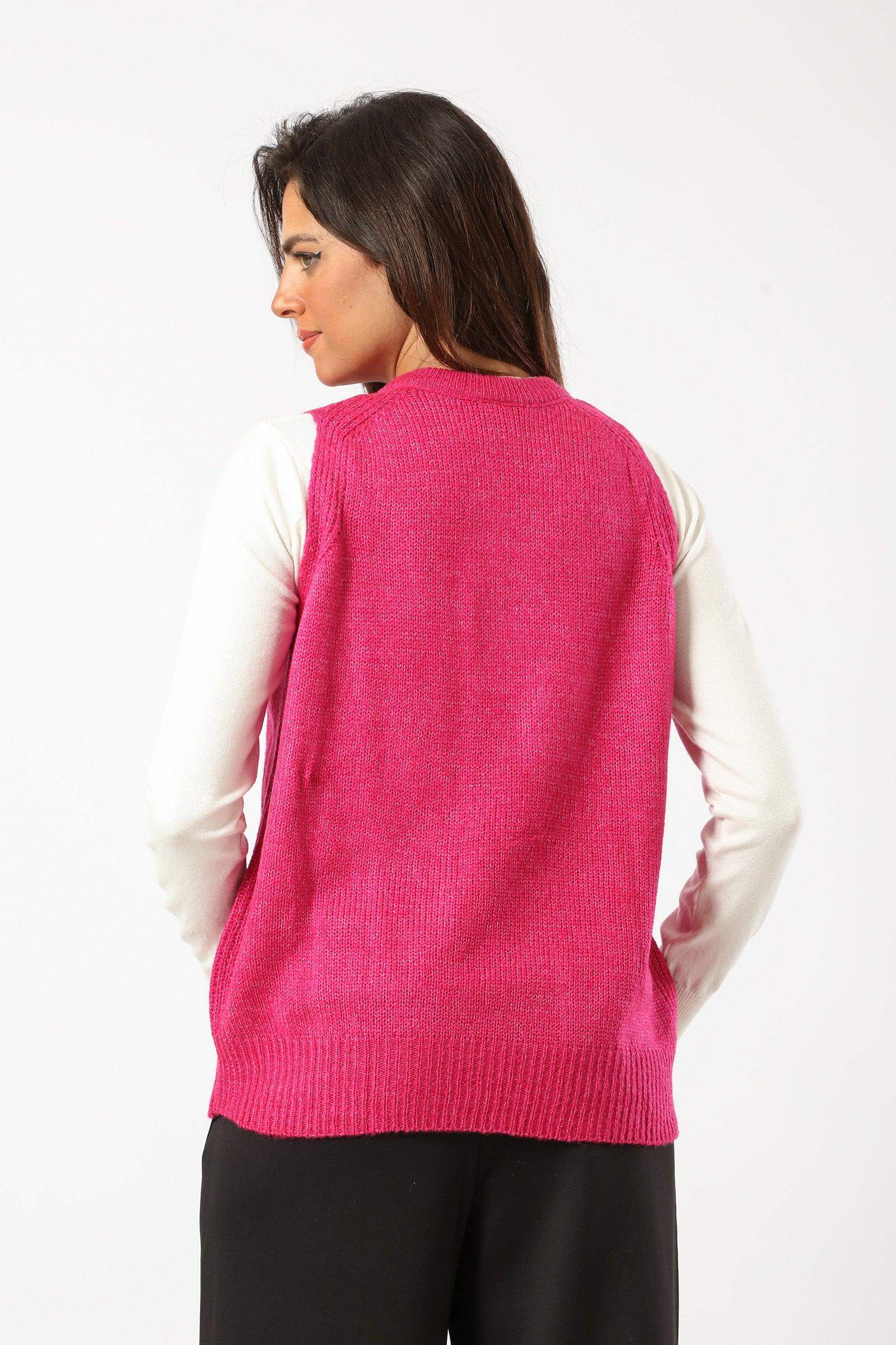 Round Neck Wool Vest - Carina - ÙƒØ§Ø±ÙŠÙ†Ø§