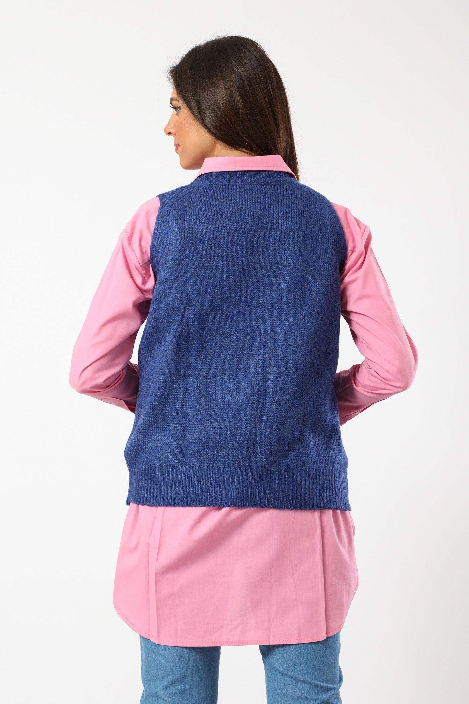 Round Neck Wool Vest - Carina - ÙƒØ§Ø±ÙŠÙ†Ø§