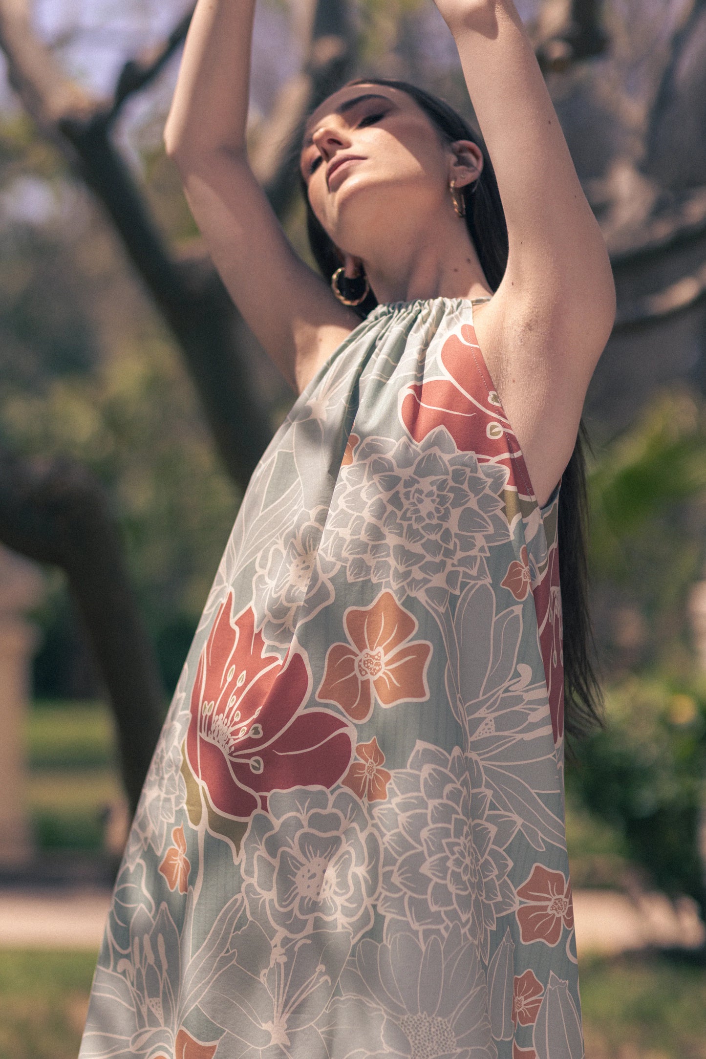 Brushstrokes of Summer Dress