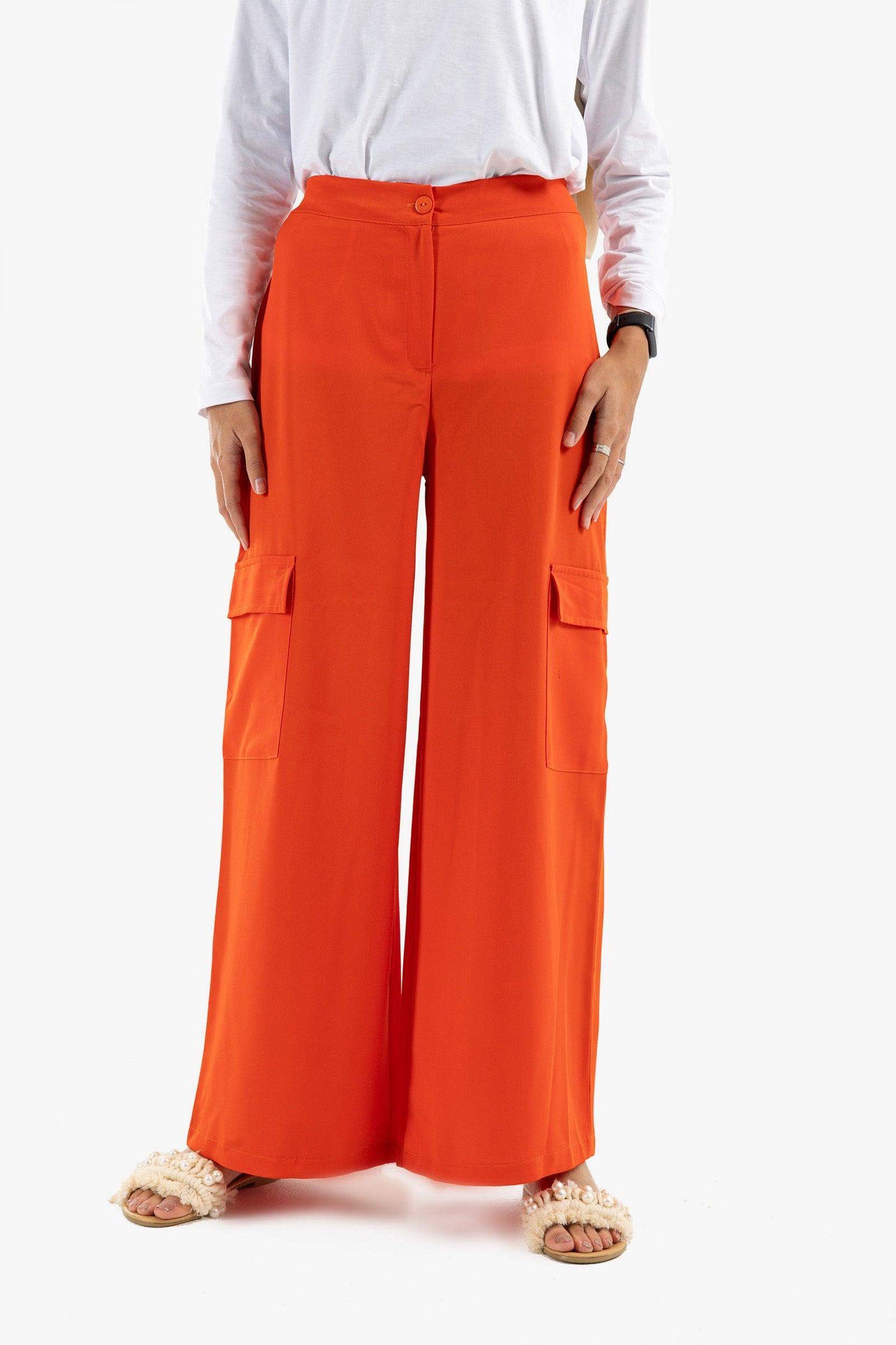 Satin Cargo Pants - Carina - ÙƒØ§Ø±ÙŠÙ†Ø§