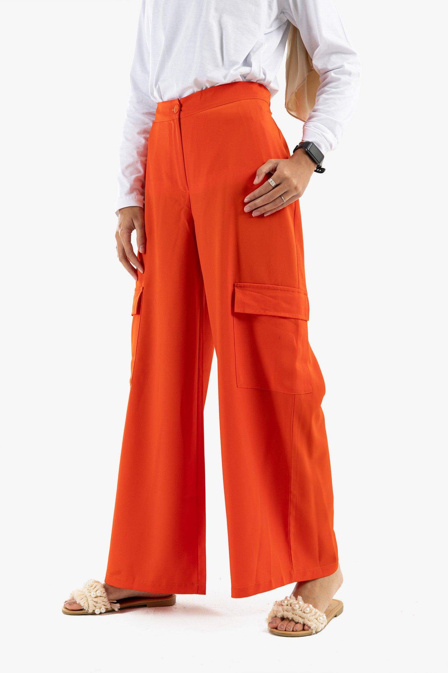 Satin Cargo Pants - Carina - ÙƒØ§Ø±ÙŠÙ†Ø§