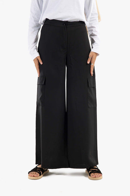 Satin Cargo Pants - Carina - ÙƒØ§Ø±ÙŠÙ†Ø§