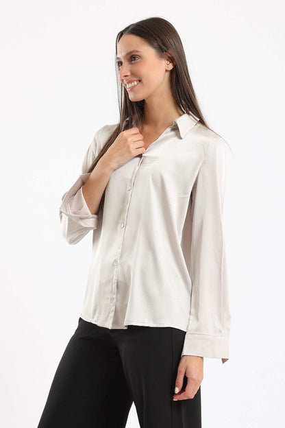 Satin Classic Shirt - Carina - ÙƒØ§Ø±ÙŠÙ†Ø§