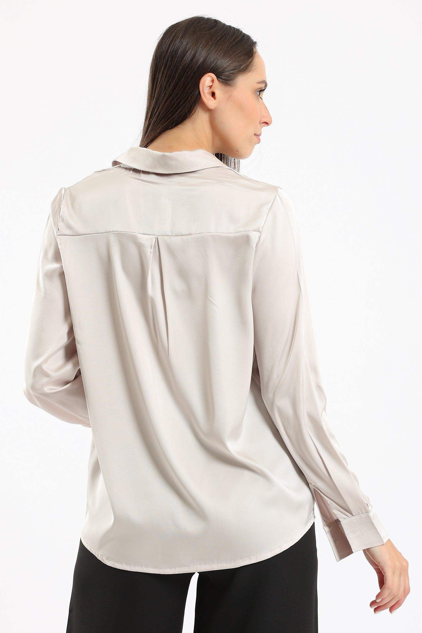 Satin Classic Shirt - Carina - ÙƒØ§Ø±ÙŠÙ†Ø§