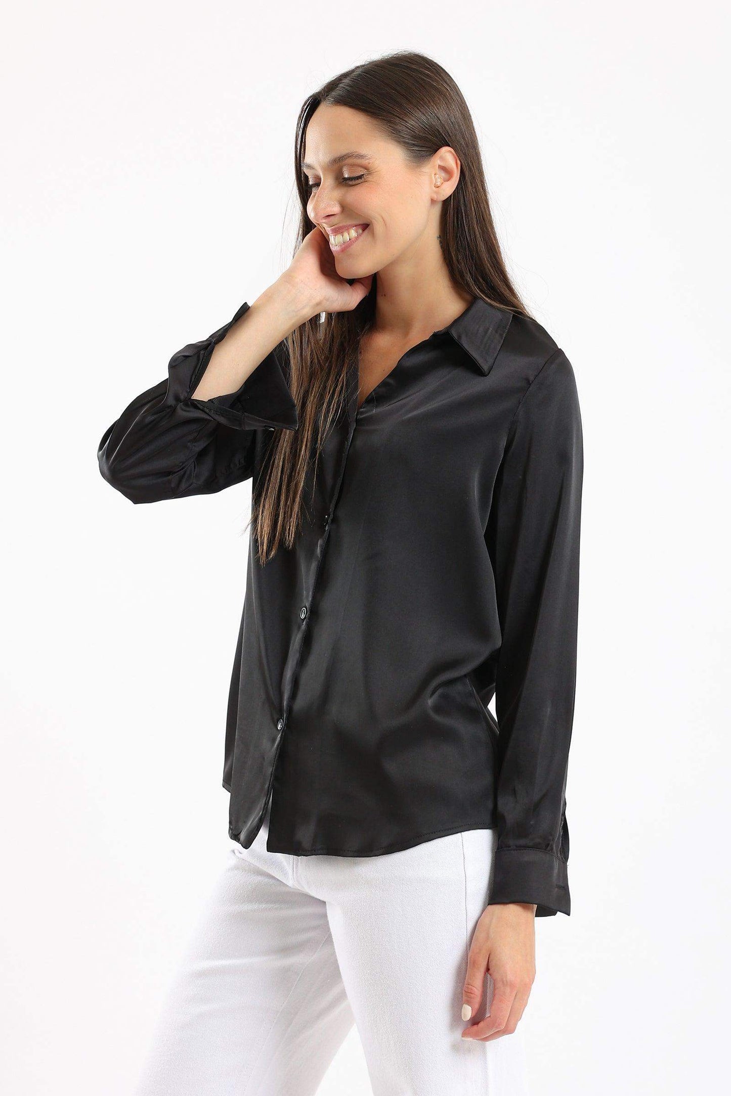 Satin Classic Shirt - Carina - ÙƒØ§Ø±ÙŠÙ†Ø§