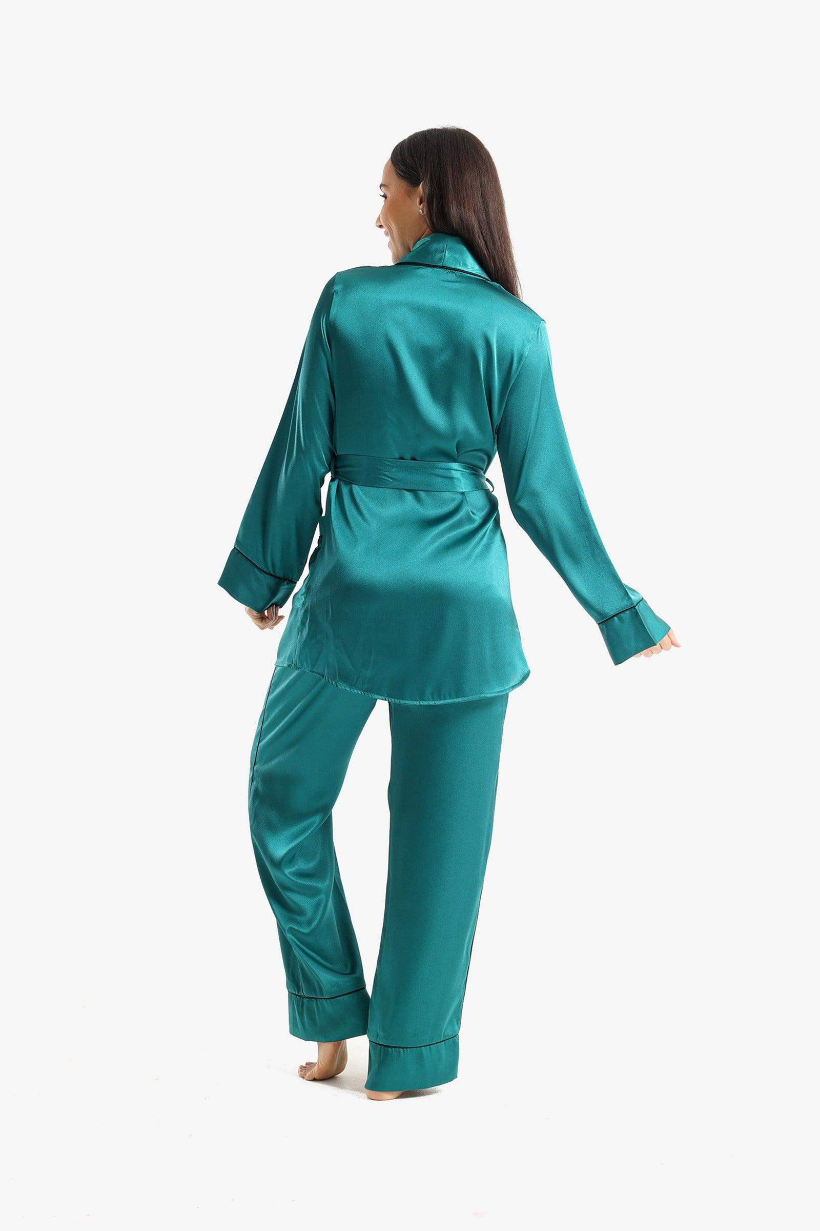 Satin Wrap Up Pyjama Set - Carina - ÙƒØ§Ø±ÙŠÙ†Ø§