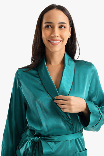 Satin Wrap Up Pyjama Set - Carina - ÙƒØ§Ø±ÙŠÙ†Ø§