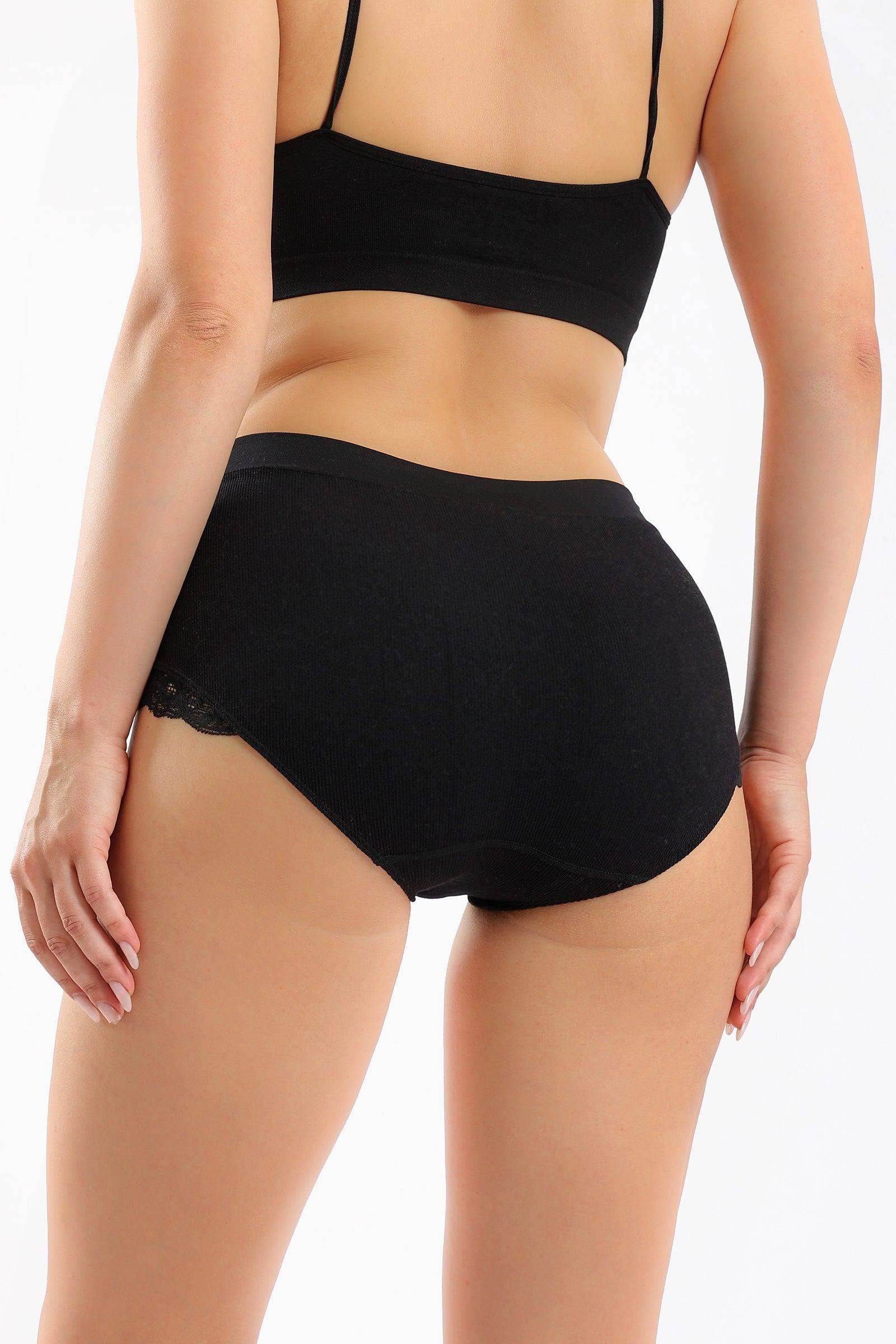 Seamless Brief Panty with Lace - Carina - ÙƒØ§Ø±ÙŠÙ†Ø§