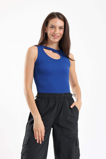 Seamless Front Cut Out Top - Carina - ÙƒØ§Ø±ÙŠÙ†Ø§