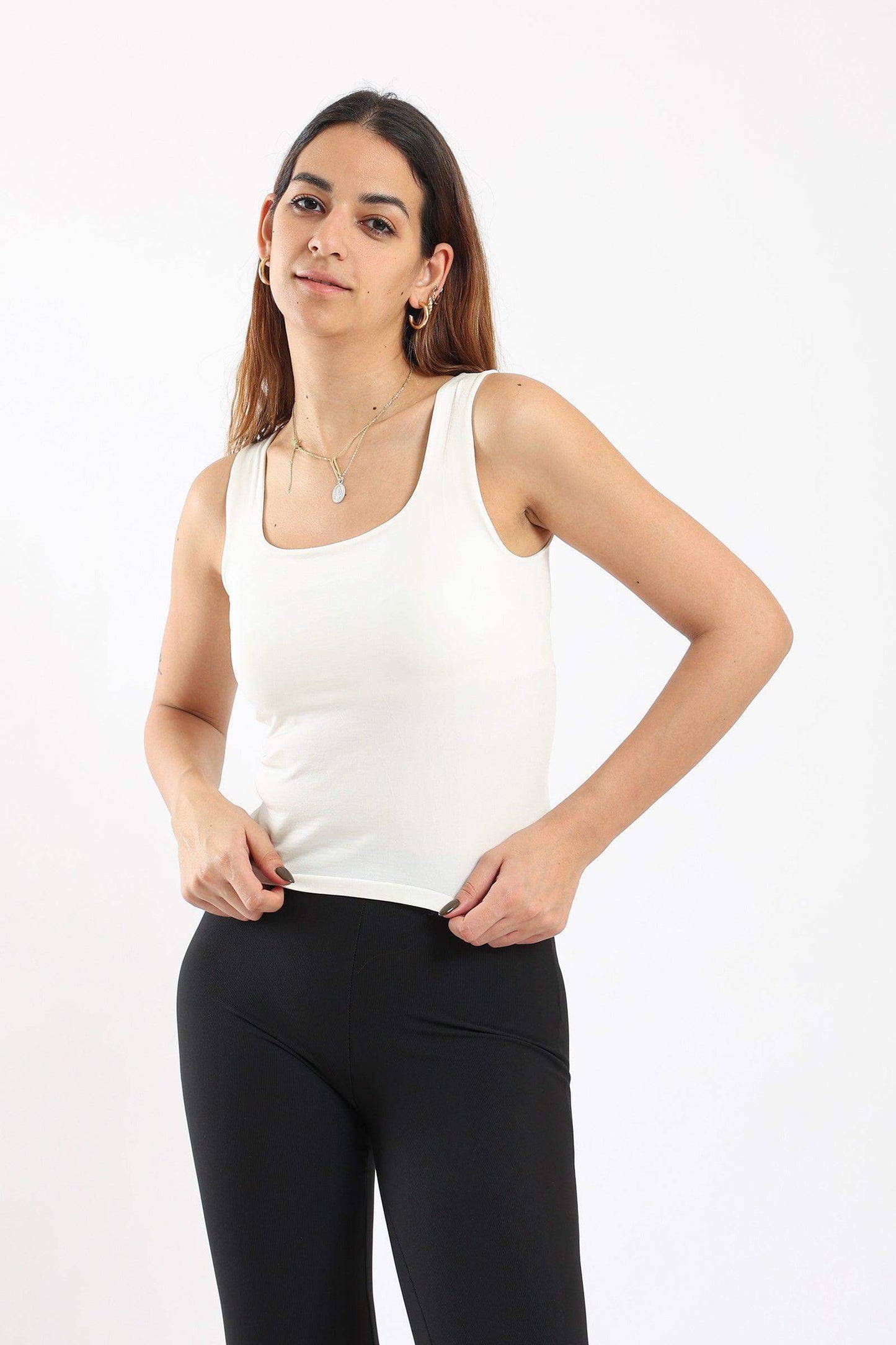 Seamless Squared Neck Top - Carina - ÙƒØ§Ø±ÙŠÙ†Ø§