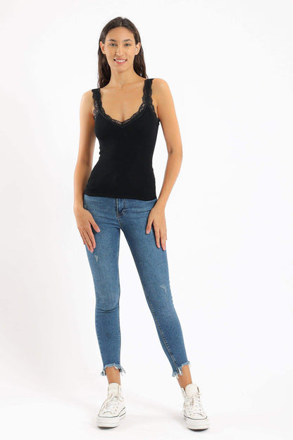 Seamless V-Neck Sleeveless Top - Carina - ÙƒØ§Ø±ÙŠÙ†Ø§