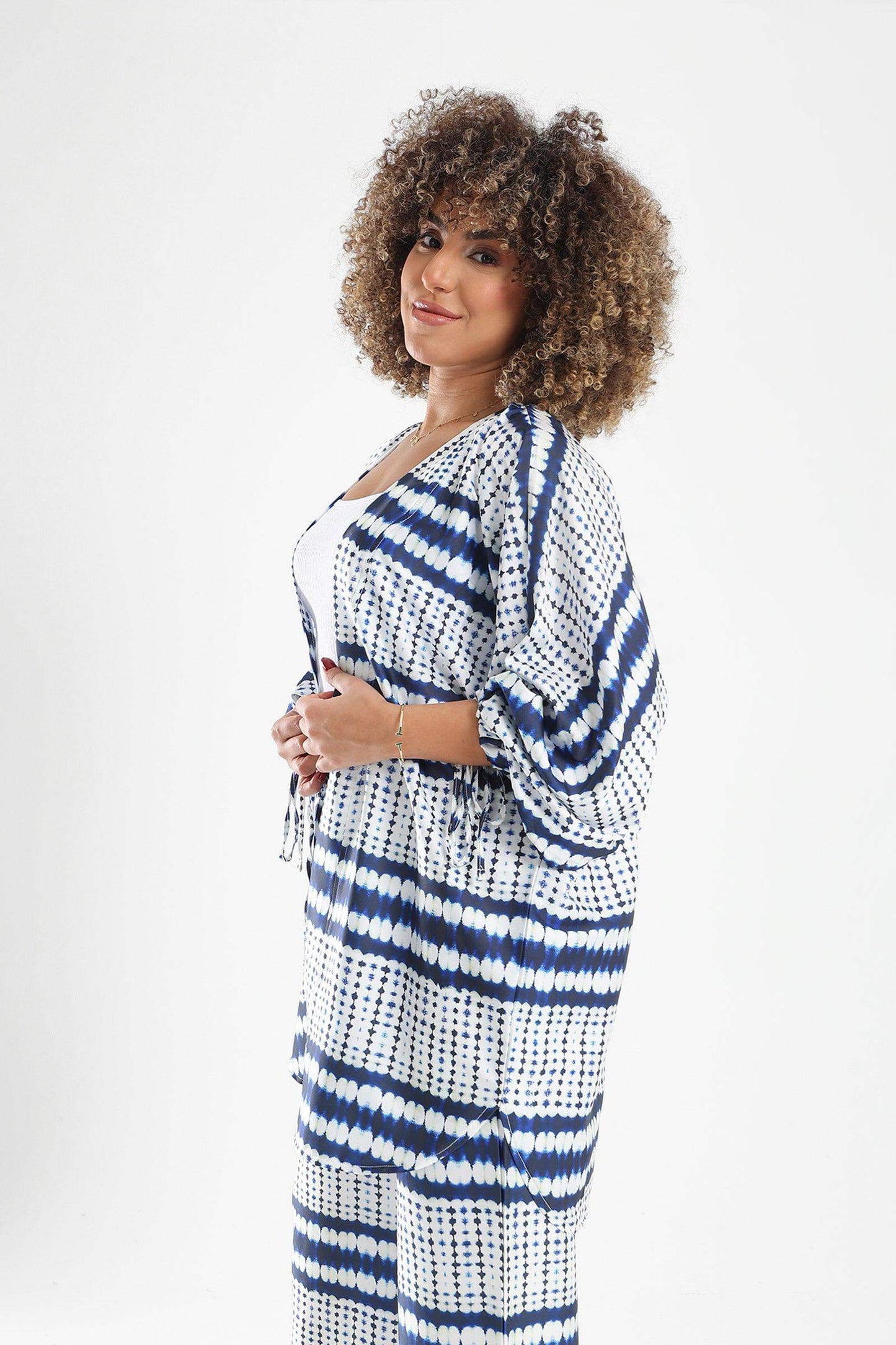 Self Tie Cuffs Kimono - Carina - ÙƒØ§Ø±ÙŠÙ†Ø§