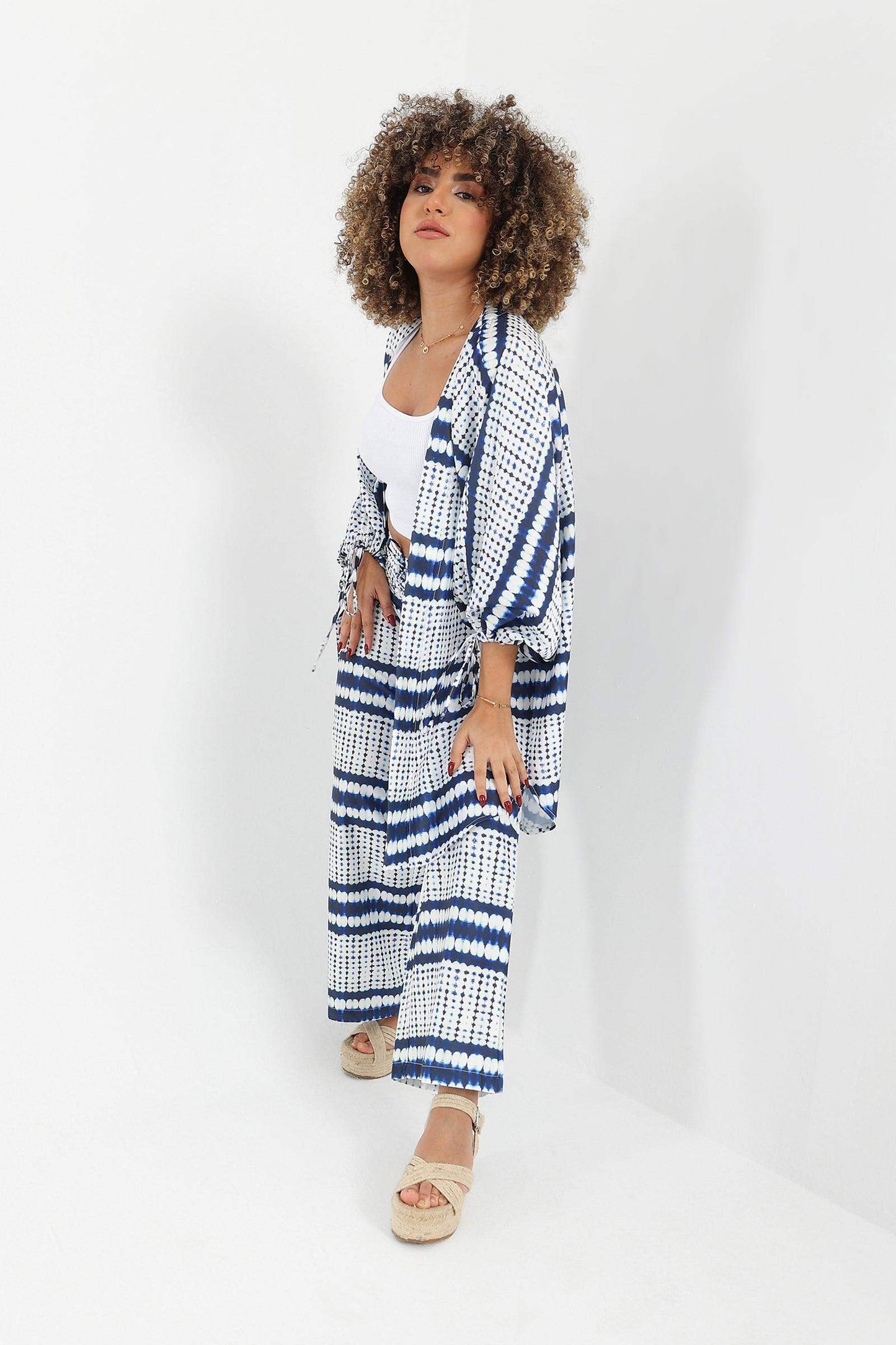 Self Tie Cuffs Kimono - Carina - ÙƒØ§Ø±ÙŠÙ†Ø§