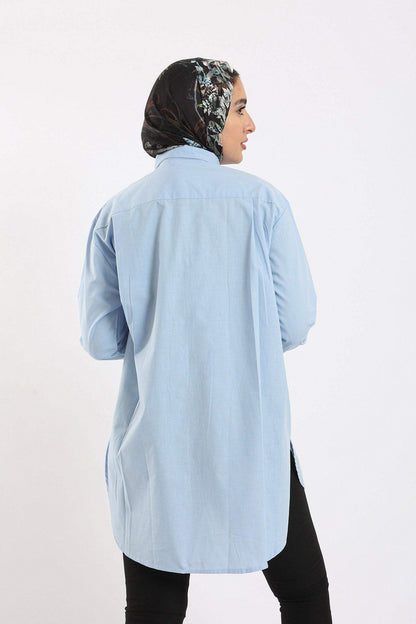 Shirt with Curved Hem - Carina - ÙƒØ§Ø±ÙŠÙ†Ø§