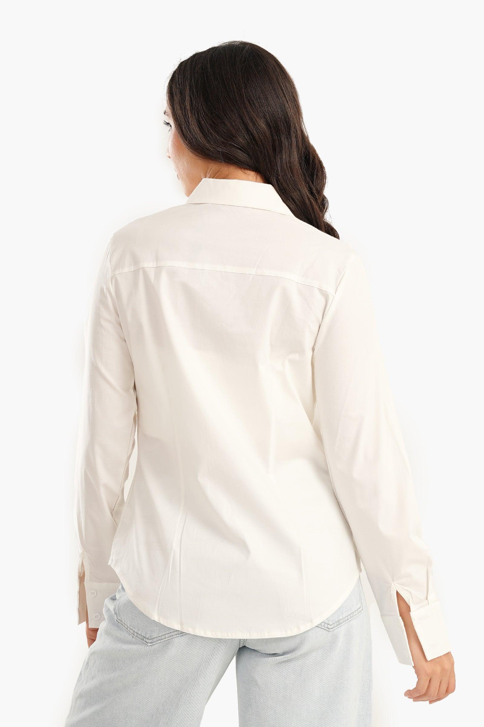 Shirt with Full Hidden Placket - Carina - ÙƒØ§Ø±ÙŠÙ†Ø§