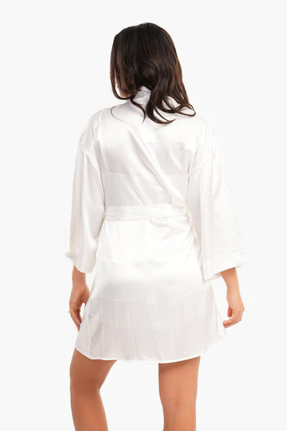 Short Satin Robe - Carina - ÙƒØ§Ø±ÙŠÙ†Ø§