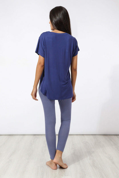 Short Sleeve Asymmetrical Pyjama Set - Carina - ÙƒØ§Ø±ÙŠÙ†Ø§