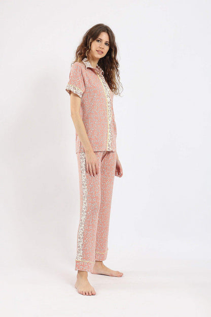 Printed Short Sleeve Pyjama - Carina - ÙƒØ§Ø±ÙŠÙ†Ø§