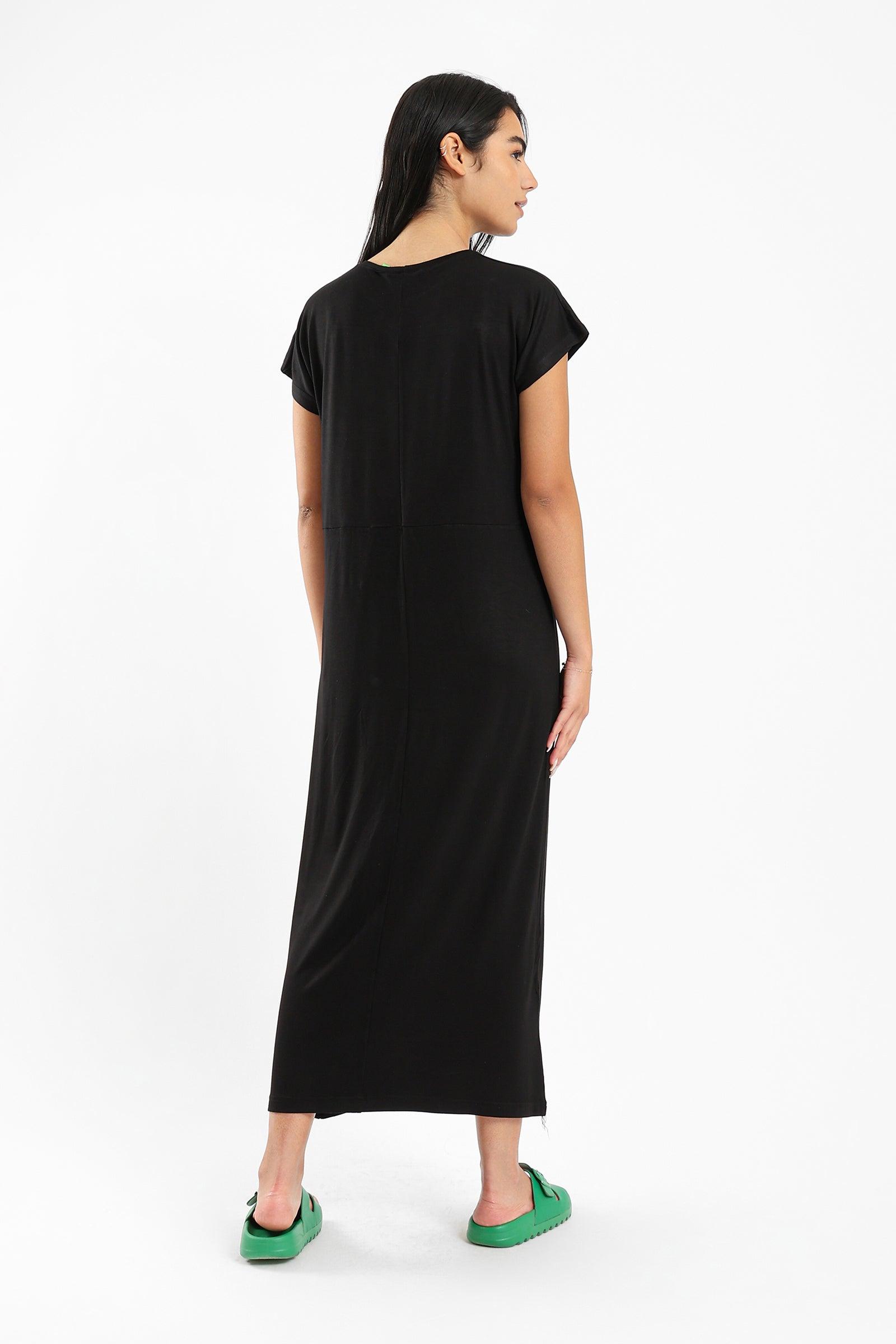 Short Sleeves Basic Dress - Clue Wear