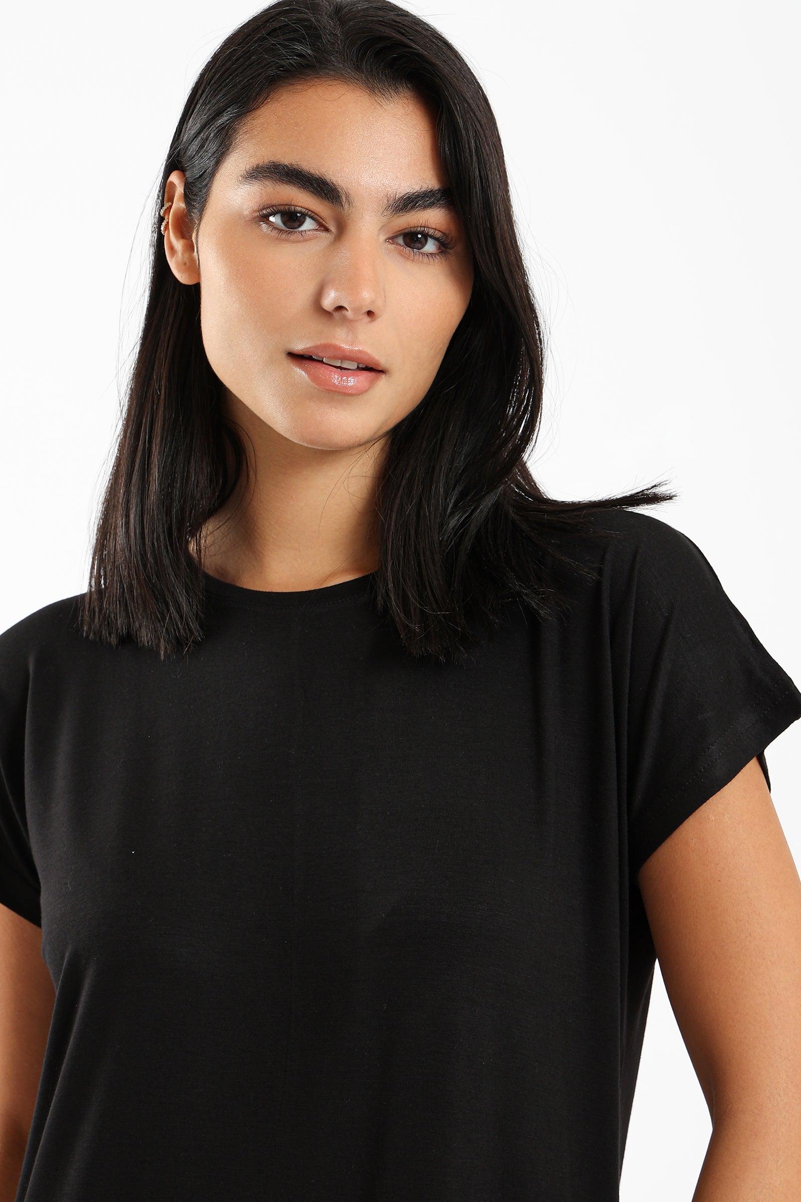 Short Sleeves Basic Dress - Clue Wear