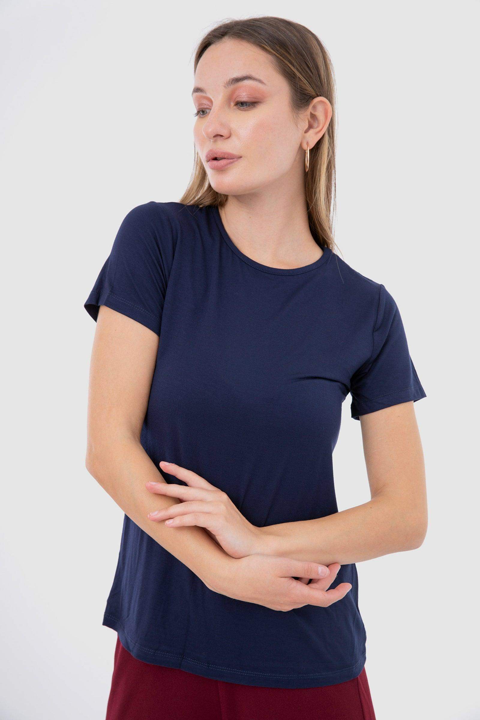 Short Sleeves Viscose Top - Carina - ÙƒØ§Ø±ÙŠÙ†Ø§