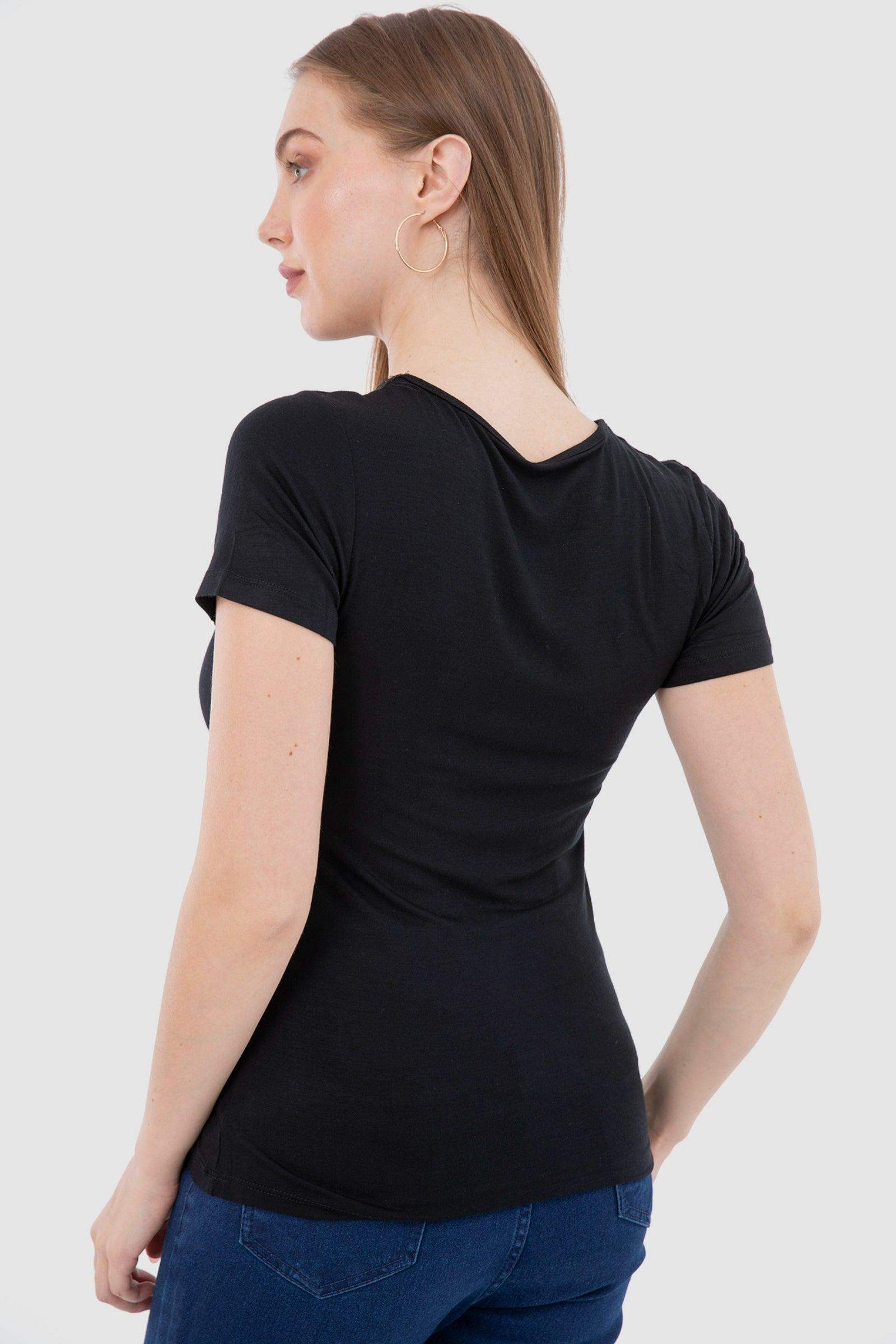 Short Sleeves Viscose Top - Carina - ÙƒØ§Ø±ÙŠÙ†Ø§