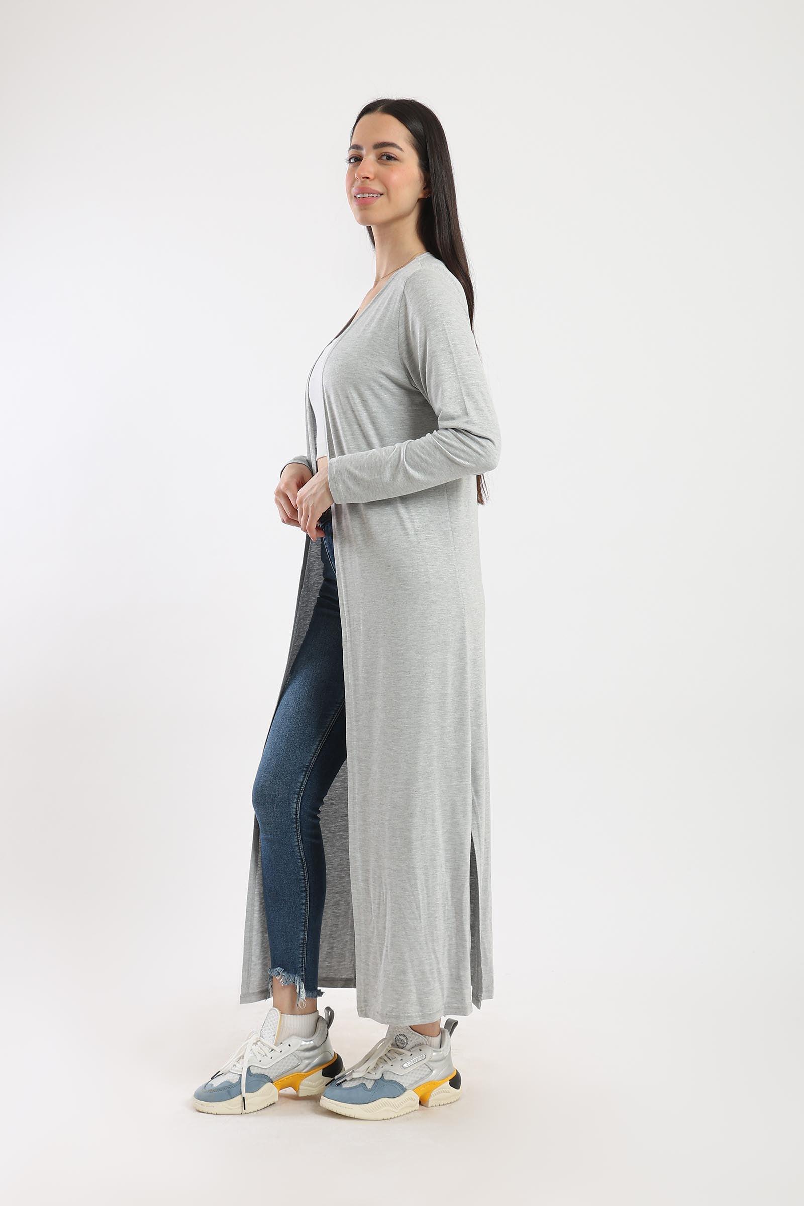 Side Slits Longline Cardigan - Clue Wear