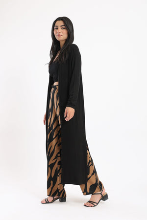 Side Slits Longline Cardigan - Clue-wear