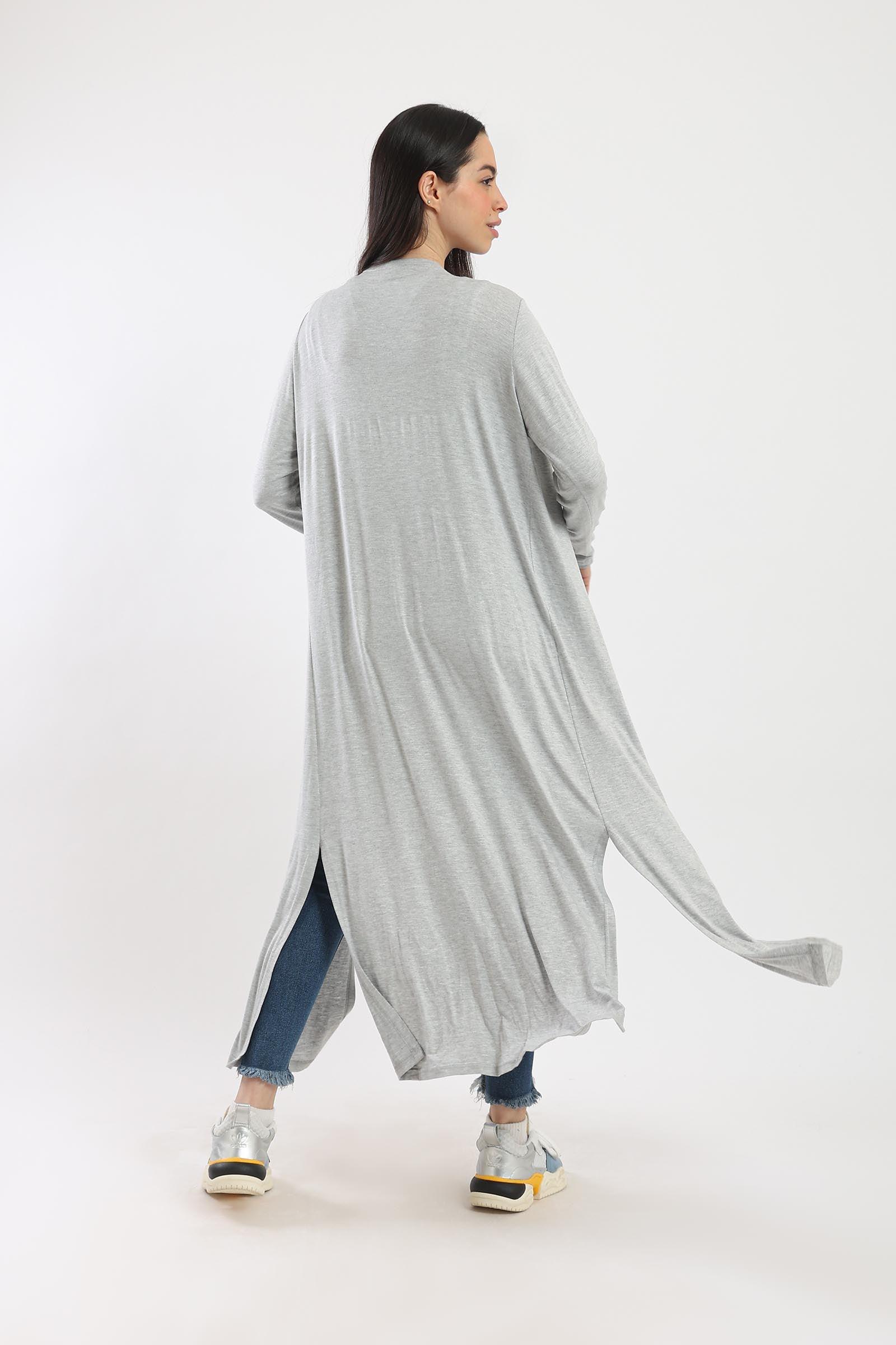 Side Slits Longline Cardigan - Clue Wear